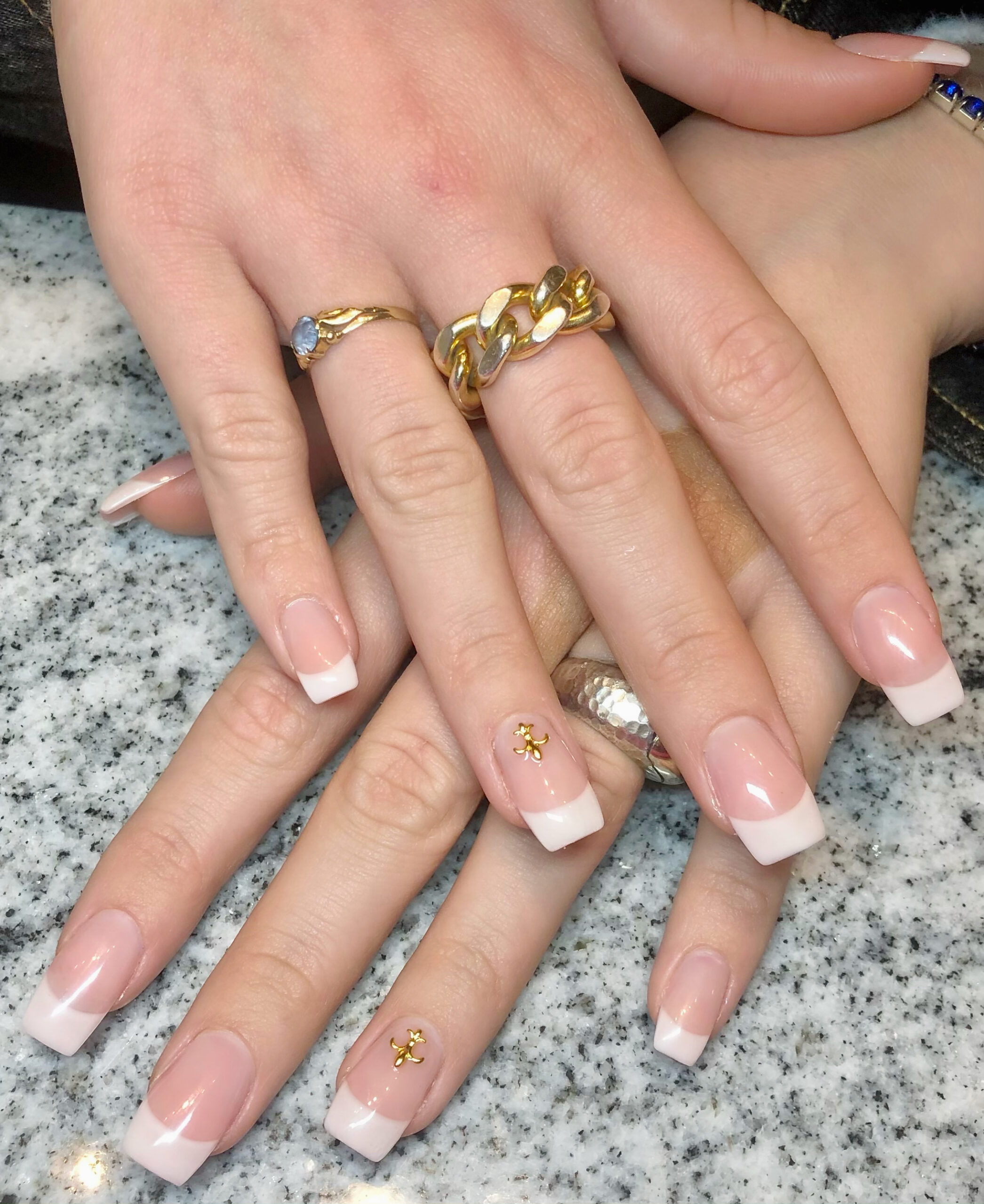 Gel Nails Classic French Tip